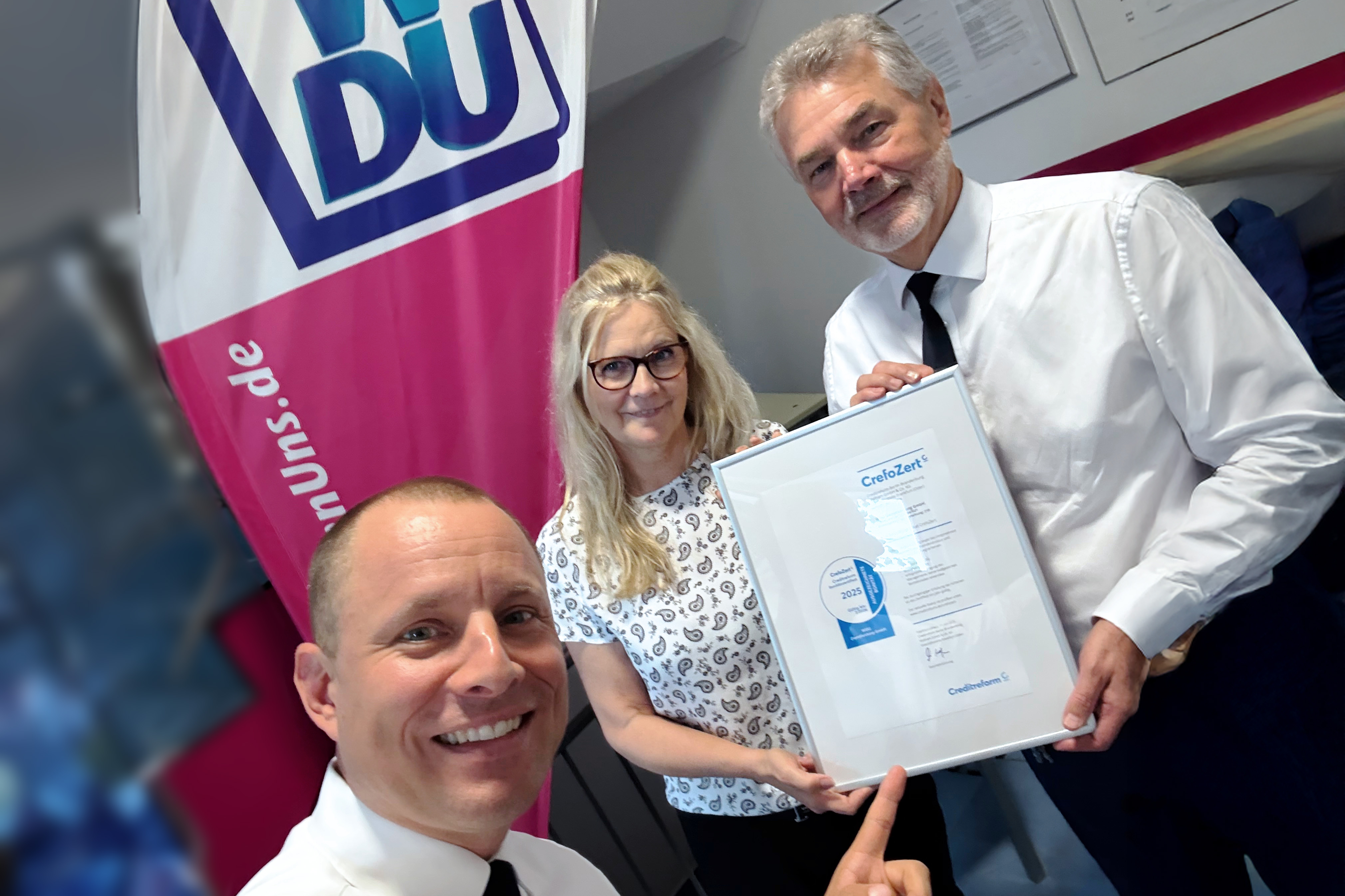 WDU erhält Creditreform-Zertifikat für das Jahr 2025!